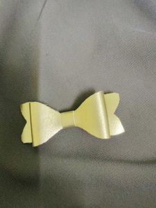 Golden Simple Hairbow Clip
