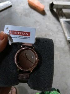 Titan Ladies Rose Gold Watch
