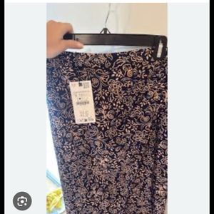 Zara Floral Print Skirt