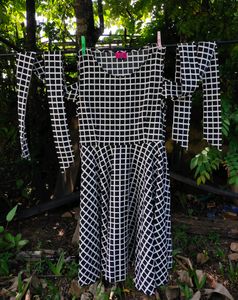 Black and White Checkered Frock
