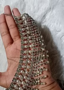Diamond And Pearl Necklace