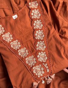 Cutwork applique suit set