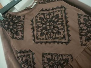 Boho Embroidered Mini Dress