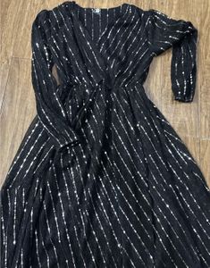 Sparkly Black Maxi Dress