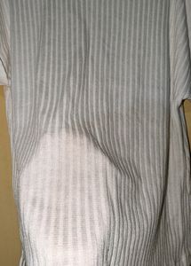 Ribbed Pinteresty White Top