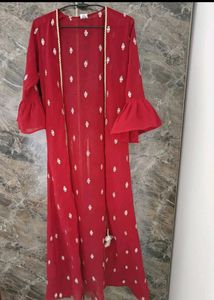 Red Embroidered dress