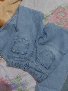 Wide Led  High Waist Jeans