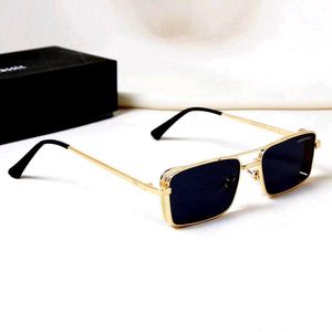 Unisex Gold Frame Sunglasses
