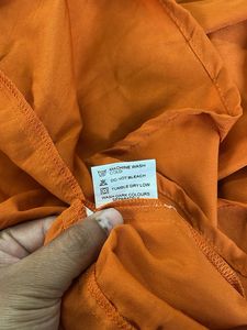 Orange Tiered Mini Dress