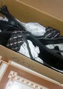 Black Braided Heels