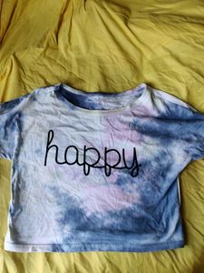 Cute Tie Dye Crop Top