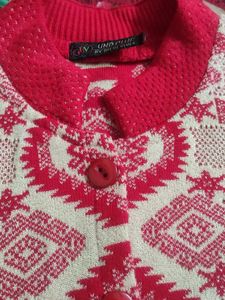 WOOLEN LADIES WEAR ROUND NECK CARDIGAN SWEATER