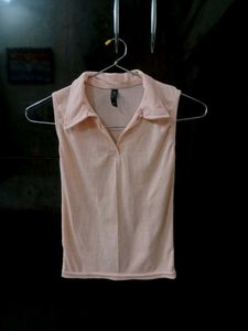Ribbed korean Peach top