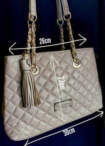 Original Darcy Mark&#39;s London Taupe Quilted Bag