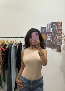 Beige Bodysuit