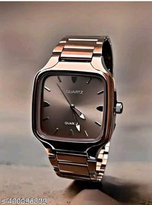Sleek Black Quartz Watch