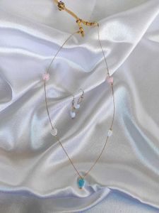 Kids Invisible Necklace With Earring