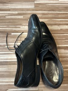 Ruosh Black Formal Shoes