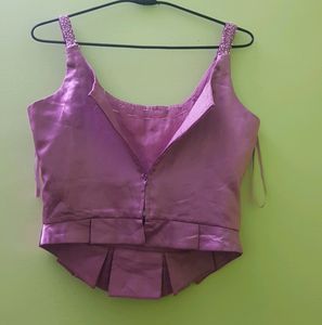 Embroided Partywear Heavy Satin Top Bust 32/34