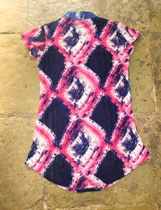Tie-dye Front Jecket Top