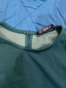 Green Shein Top with Belt