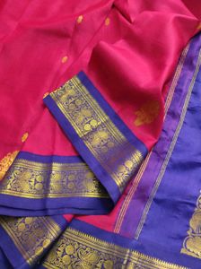 Red &amp; Blue Saree