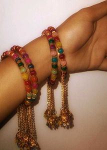 Colourful Haldi Bangles 4 Piece