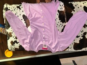 Cute Korean Style Top (BTS Purple) With Scrunchies
