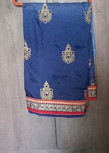 Blue Saree
