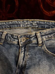 Distressed Denim Shorts