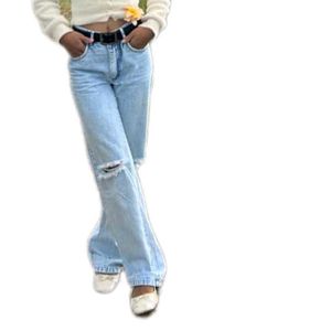 Ripped Light Wash Jeans