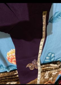 Stylish Violet Saree
