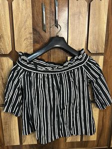 Black Off Shoulder Top