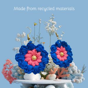 Crochet Flower Earrings - Summer Collection