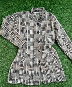 Retro Plaid Coat unused brand new