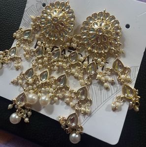 Elegant Kundan Dangle Earrings