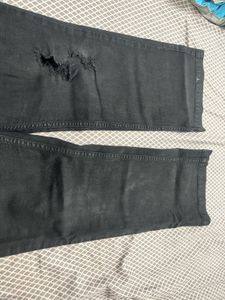 Ripped Black Denim Jeans