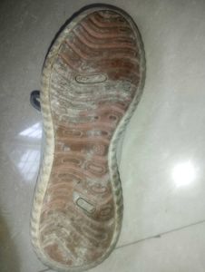 Gray Knit Running Shoes