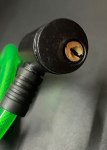 Royal Enfield Green Coil Cable Lock with 2 Keys —