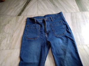 two Blue Denim Jeans