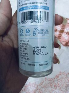 30 Off Plum Rice Water &amp; 3% Niacinamide Toner