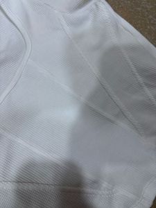 White Fitted Crop Top