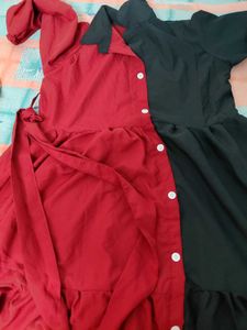 New Unused  Two-Tone Midi Shirt top