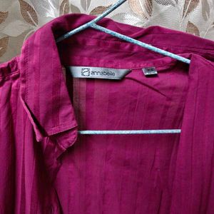 Annabelle Sheer Striped Shirt
