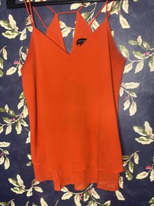 Orange Top New Look