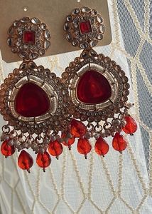 Red Stone Earrings
