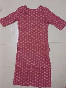 Printed Pink Kurta