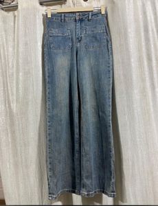 Wide Leg Denim Jeans