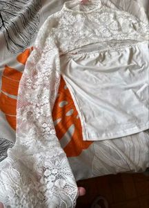 lace white top