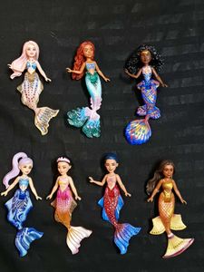 Disney Little Mermaid 7 Sisters Figures Set